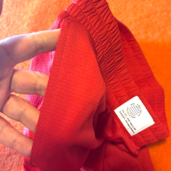 Red side snap wide leg pants NWT - Picture 11 of 12